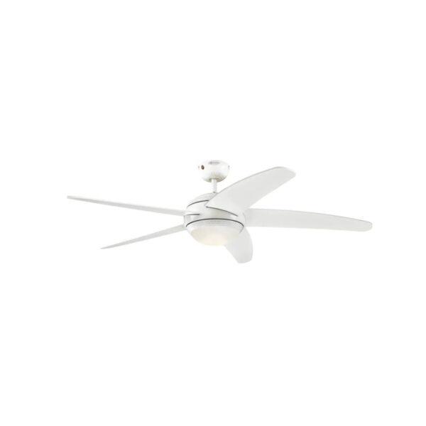 WESTINGHOUSE Westinghouse Deckenventilator Bendan Weiß mit LED Beleuchtung und Fernbedienung