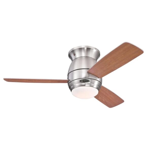 WESTINGHOUSE Deckenventilator Halley Nickel 112 cm mit Beleuchtung und Fernbedienung