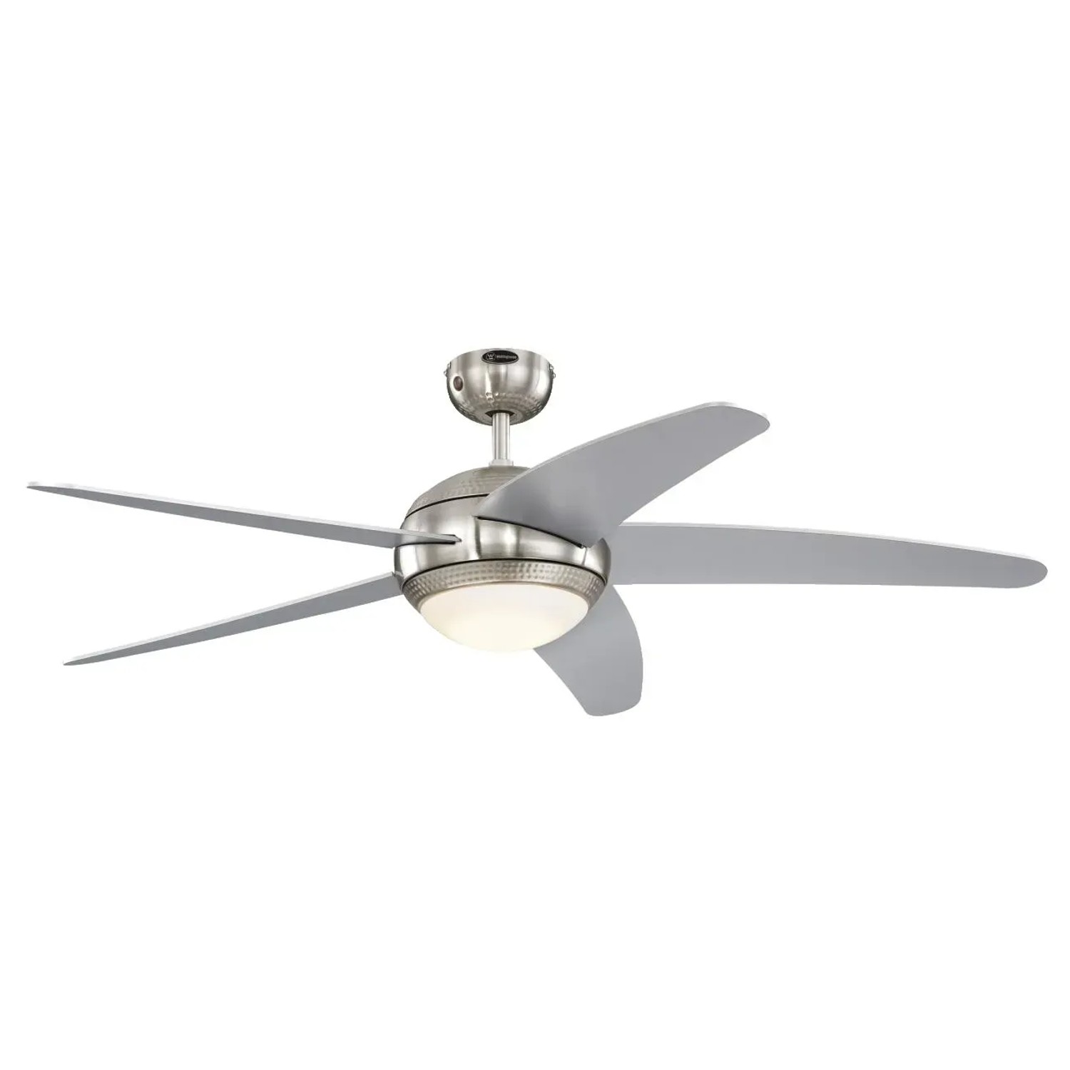 WESTINGHOUSE Westinghouse Deckenventilator Bendan Silber mit LED Beleuchtung und Fernbedienung