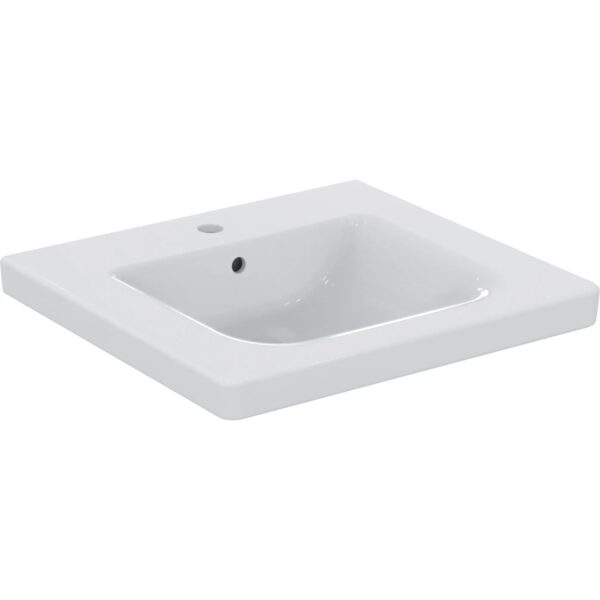 Ideal Standard Waschtisch Connect Freedom 60x55 cm 1 Hahnloch mit Überlauf Weiß Ideal Standard Waschtisch Connect Freedom 60x55 cm 1 Hahnloch mit Überlauf Weiß