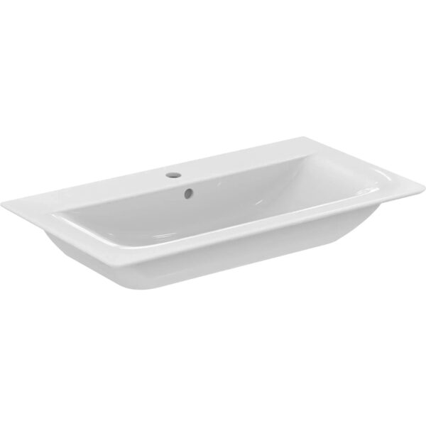 Ideal Standard Möbelwaschtisch Connect Air 84x46 cm 1 Hahnloch mit Überlauf Weiß Ideal Standard Möbelwaschtisch Connect Air 84x46 cm 1 Hahnloch mit Überlauf Weiß