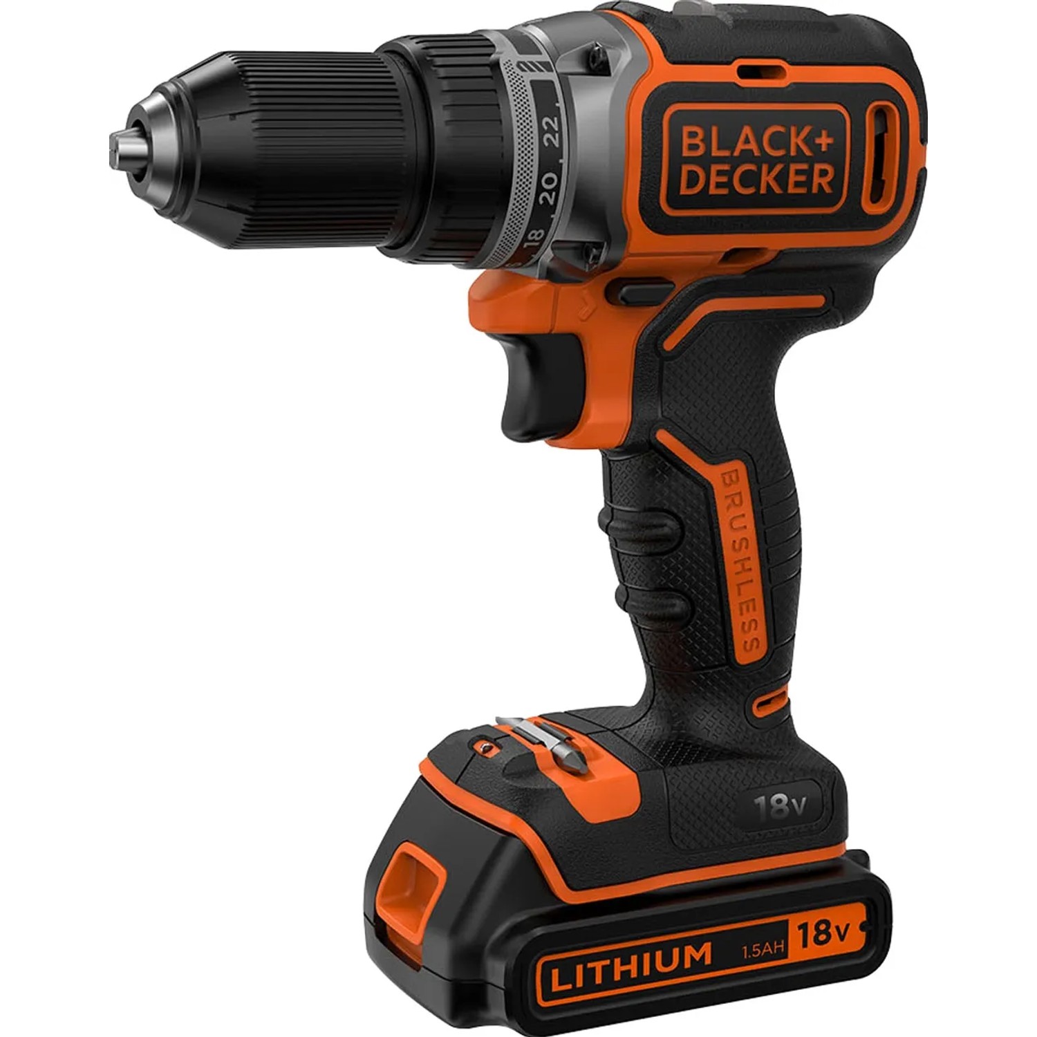 Black+Decker 18 V Akku-Bohrschrauber BL186KB inkl. 1,5 Ah Akkus mit Koffer