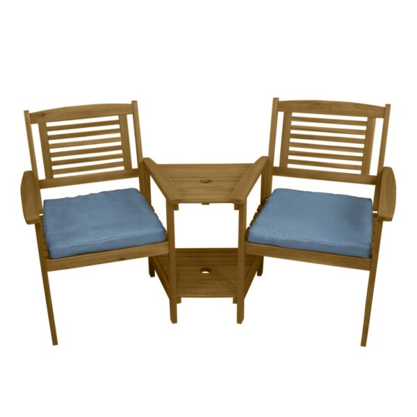 Monstershop Loveseat Gartenbank mit Kissen