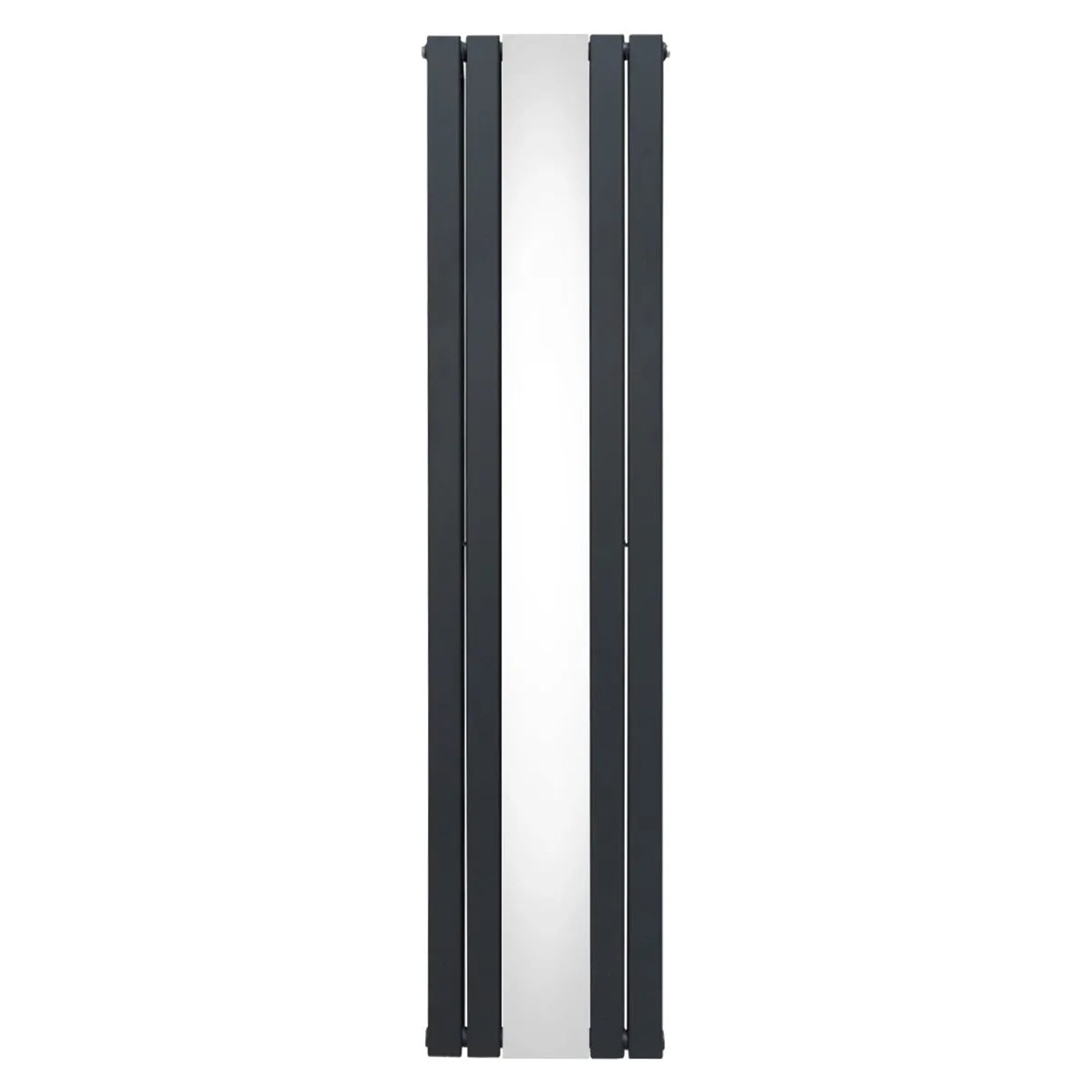 Monstershop Heizkörper mit Spiegel 1800mm x 425mm Anthrazitgrau
