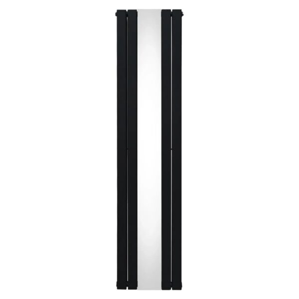 Monstershop Heizkörper mit Spiegel 1800mm x 425mm Schwarz