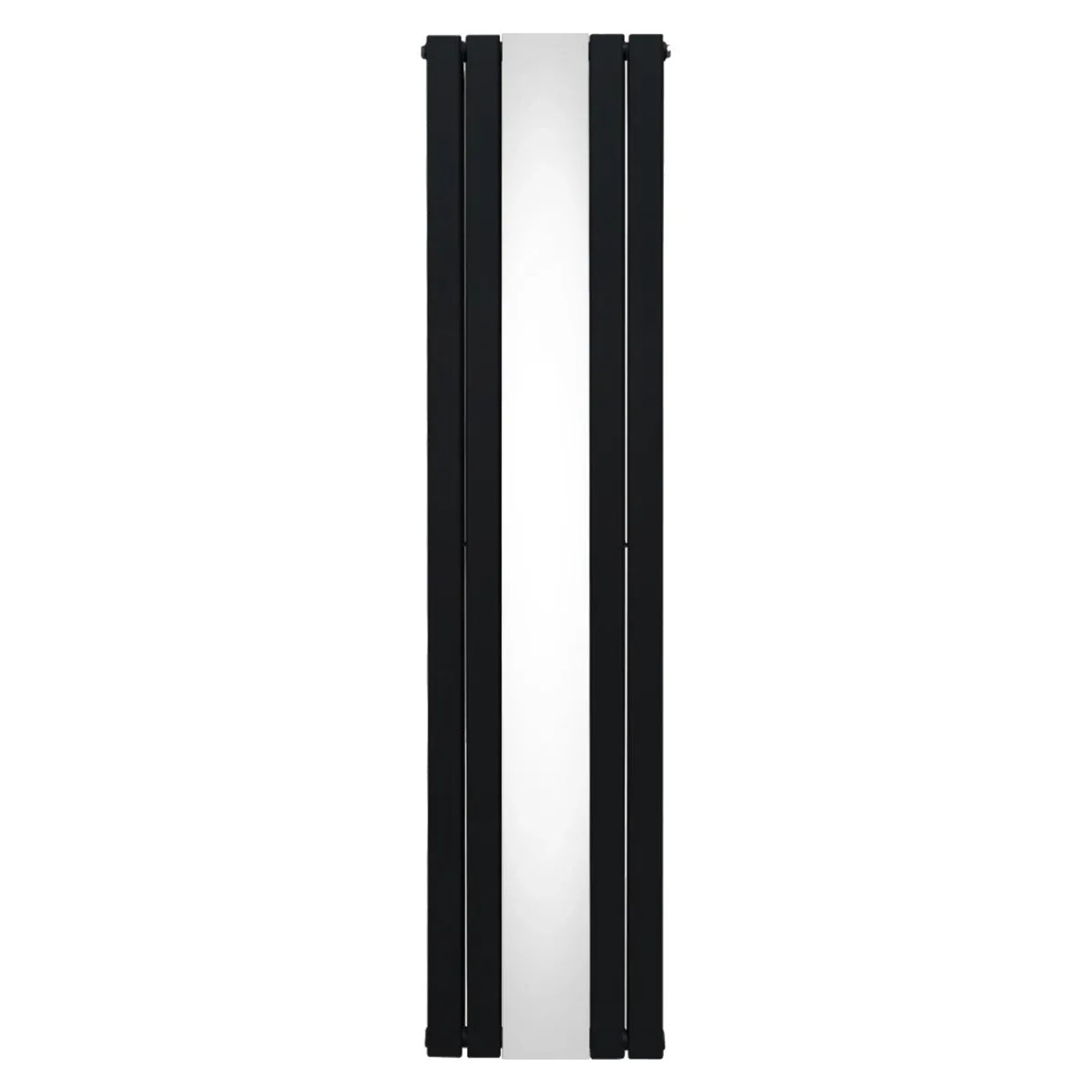 Monstershop Heizkörper mit Spiegel 1800mm x 425mm Schwarz