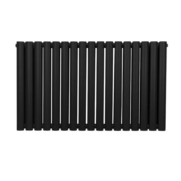 Monstershop Oval Röhrenheizkörper 600mm x 1020mm Schwarz
