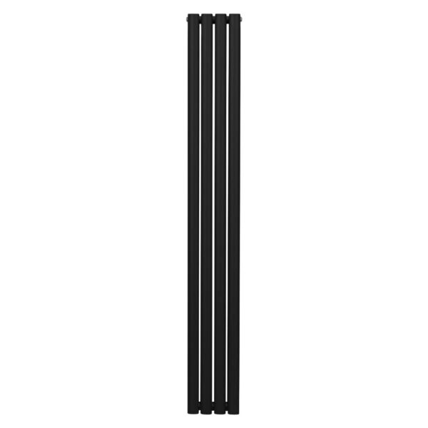 Monstershop Oval Röhrenheizkörper 1800mm x 240mm Schwarz