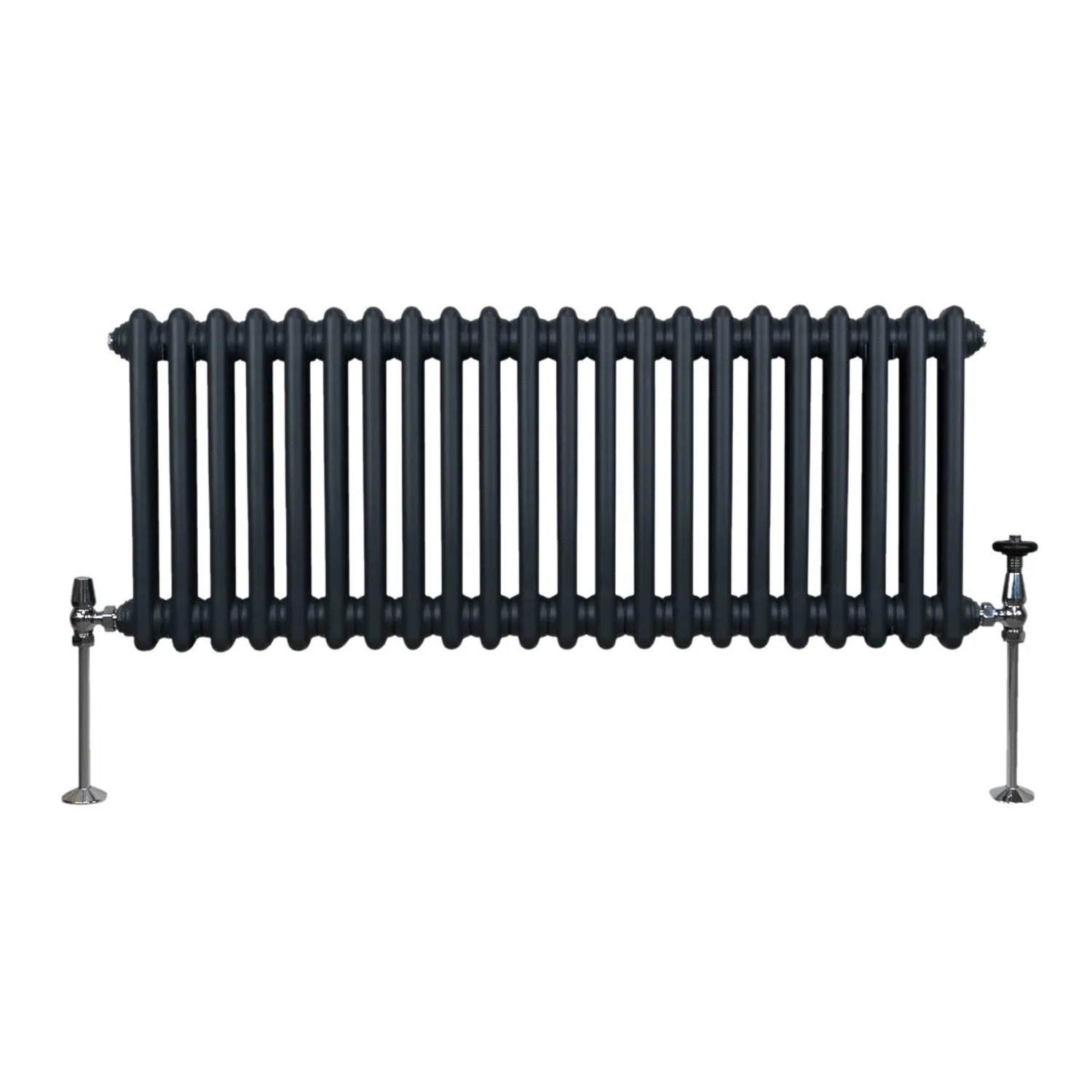 Monstershop Traditioneller 2 Spalten Heizkörper 300 x 1012 mm Anthrazitgrau