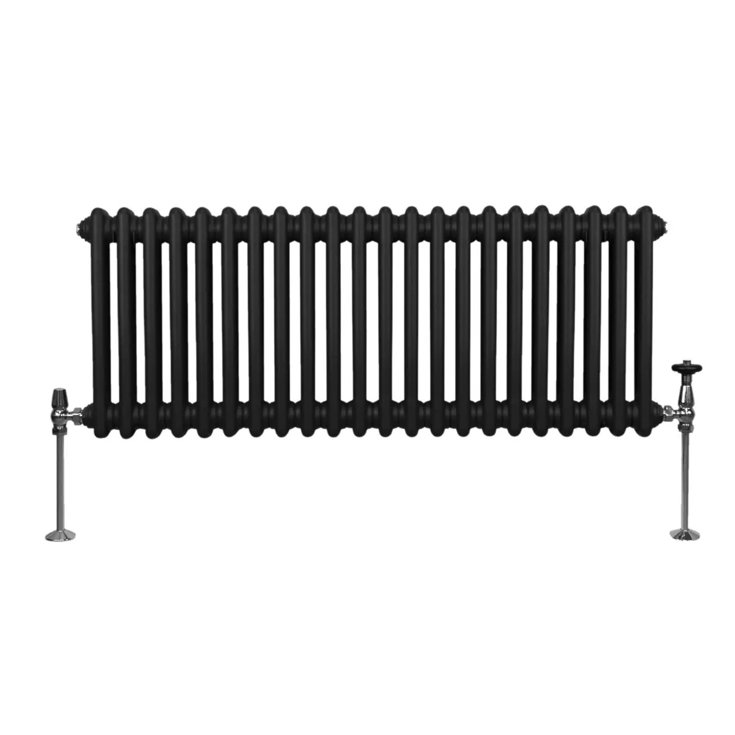 Monstershop Traditioneller 2 Spalten Heizkörper 300 x 1012 mm Schwarz