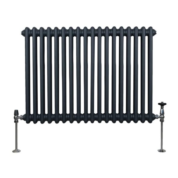 Monstershop Traditioneller 2 Spalten Heizkörper 600 x 832 mm Anthrazitgrau