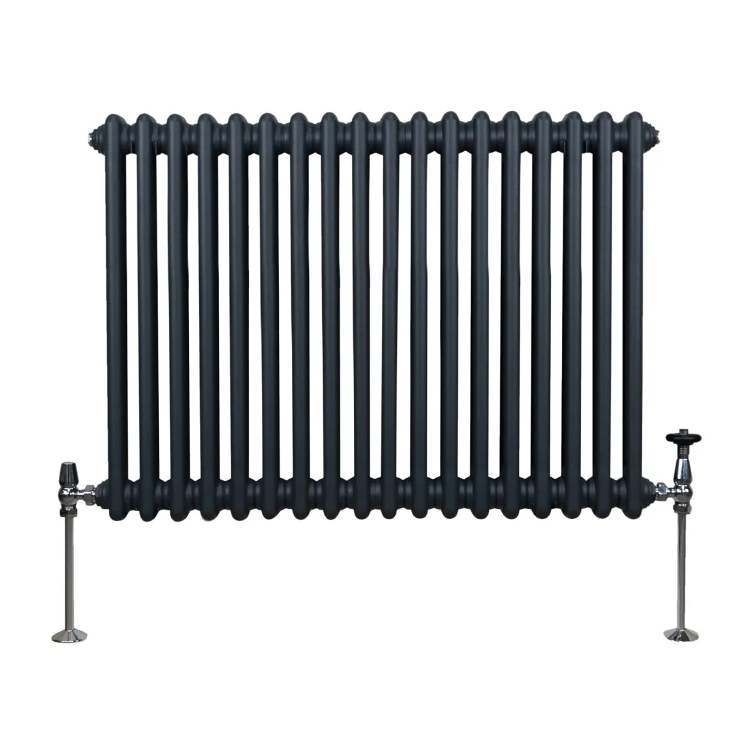Monstershop Traditioneller 2 Spalten Heizkörper 600 x 832 mm Anthrazitgrau