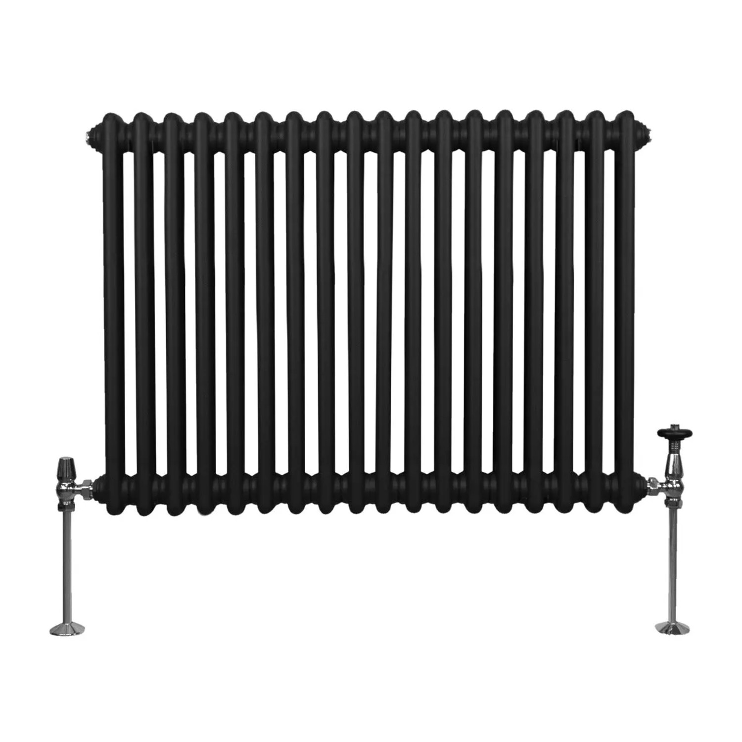 Monstershop Traditioneller 2 Spalten Heizkörper 600 x 832 mm Schwarz