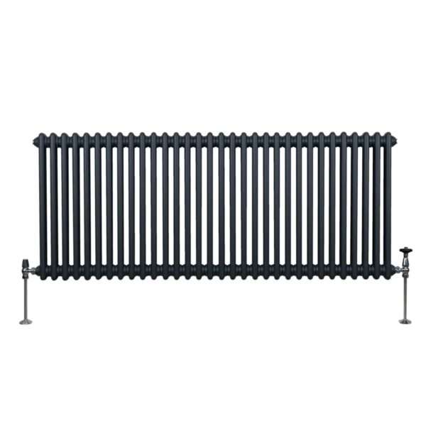 Monstershop Traditioneller 2 Spalten Heizkörper 600 x 1462 mm Anthrazitgrau