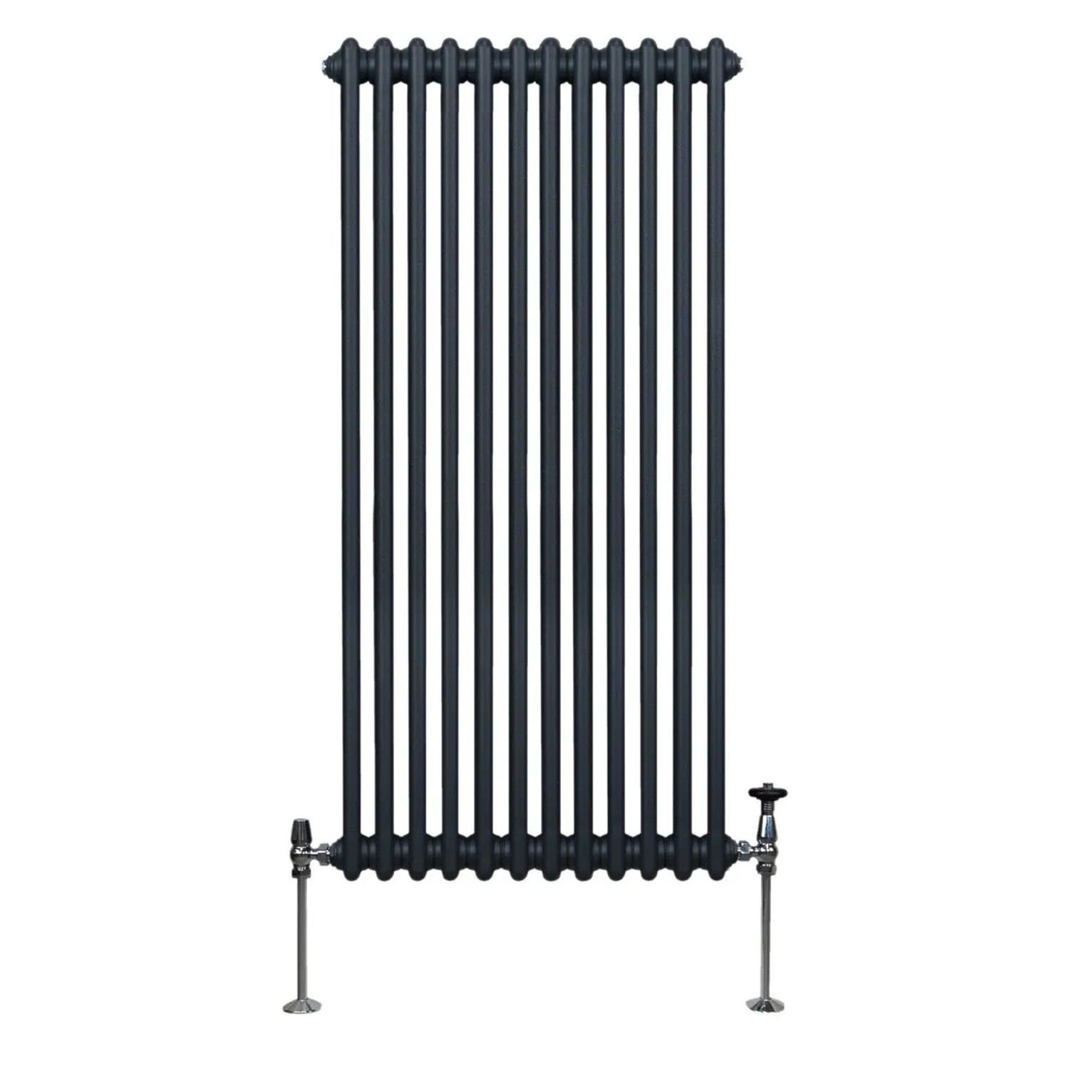 Monstershop Traditioneller 2 Spalten Heizkörper 1500 x 562 mm Anthrazitgrau