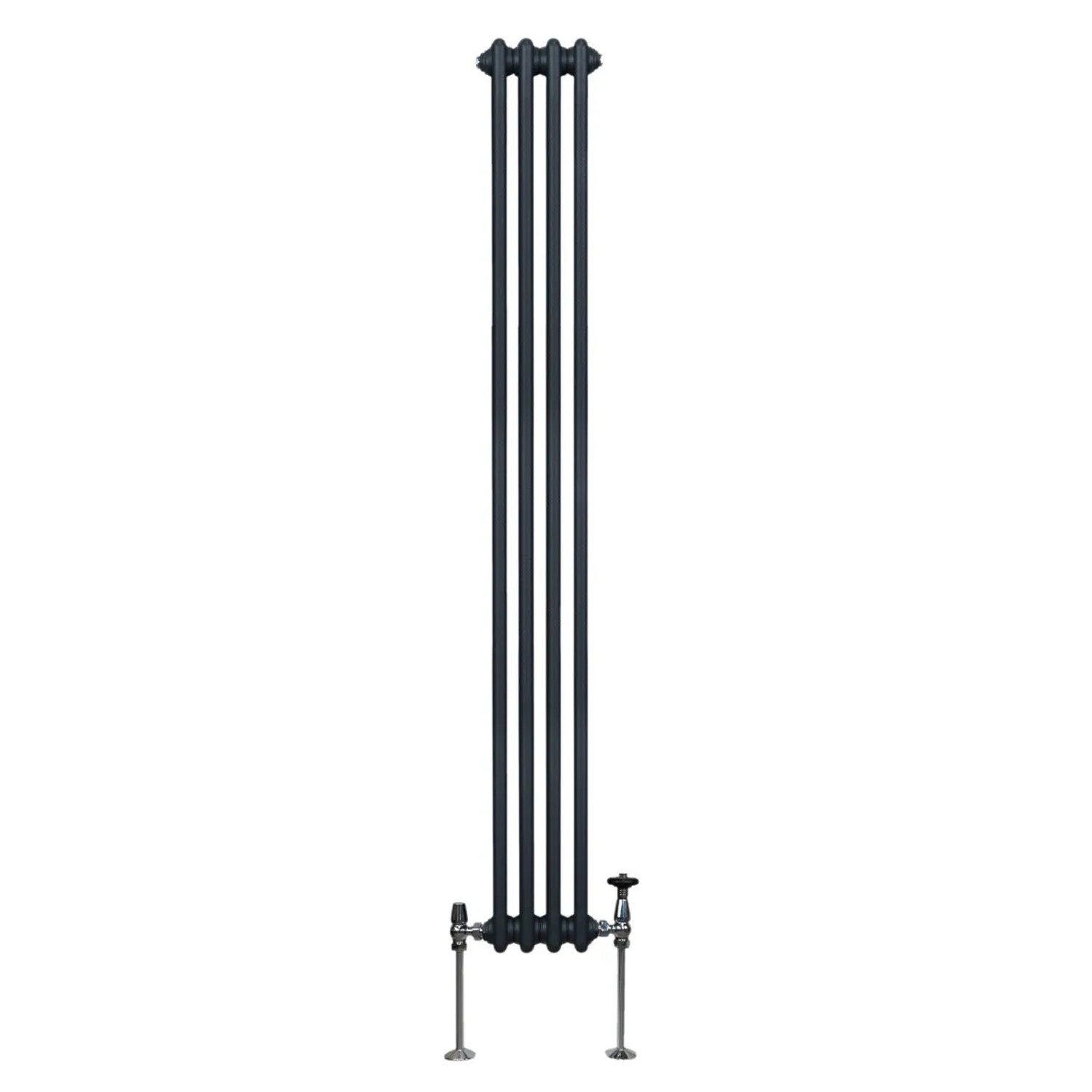 Monstershop Traditioneller 2 Spalten Heizkörper 1800 x 202 mm Anthrazitgrau