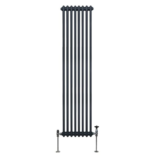 Monstershop Traditioneller 2 Spalten Heizkörper 1800 x 382 mm Anthrazitgrau