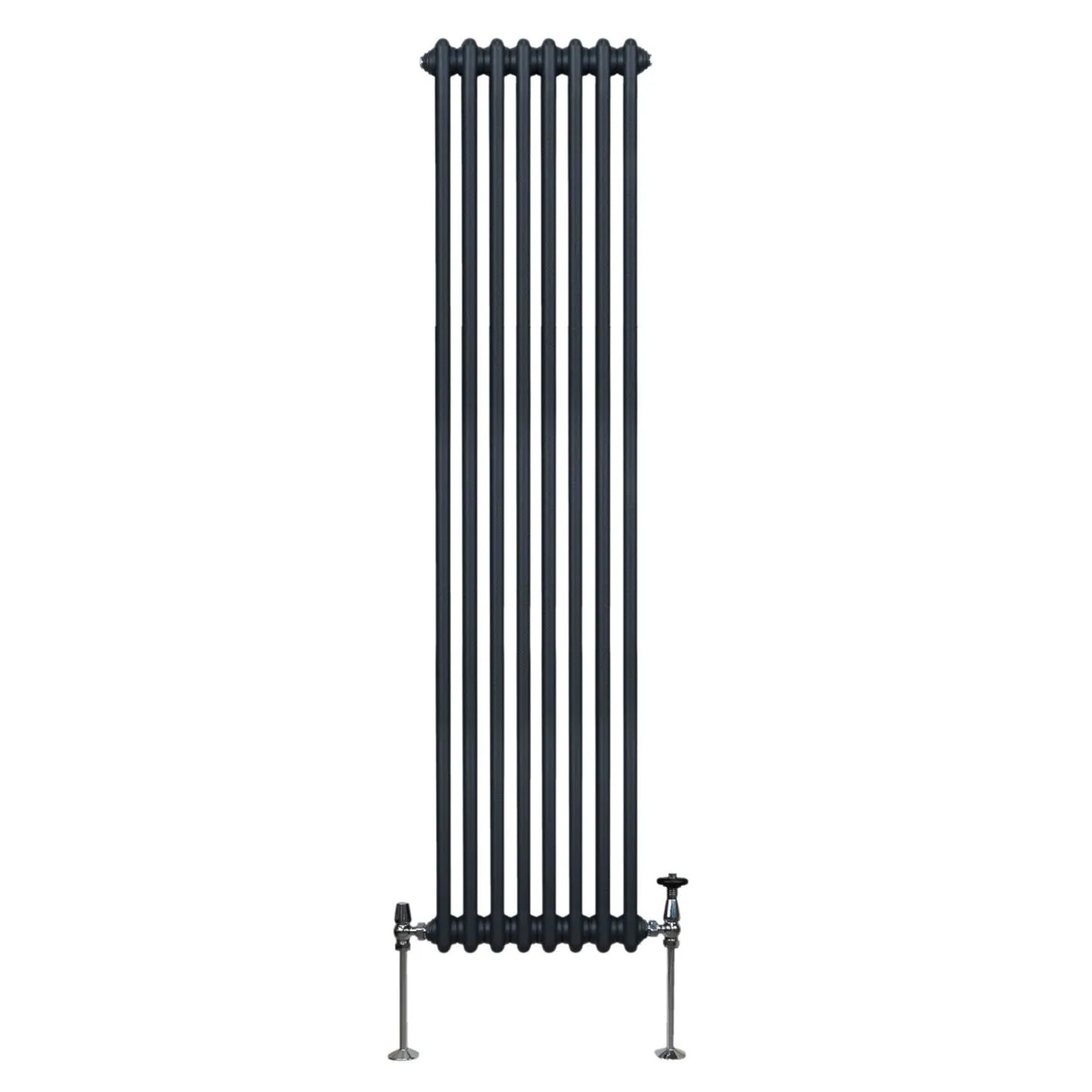 Monstershop Traditioneller 2 Spalten Heizkörper 1800 x 382 mm Anthrazitgrau