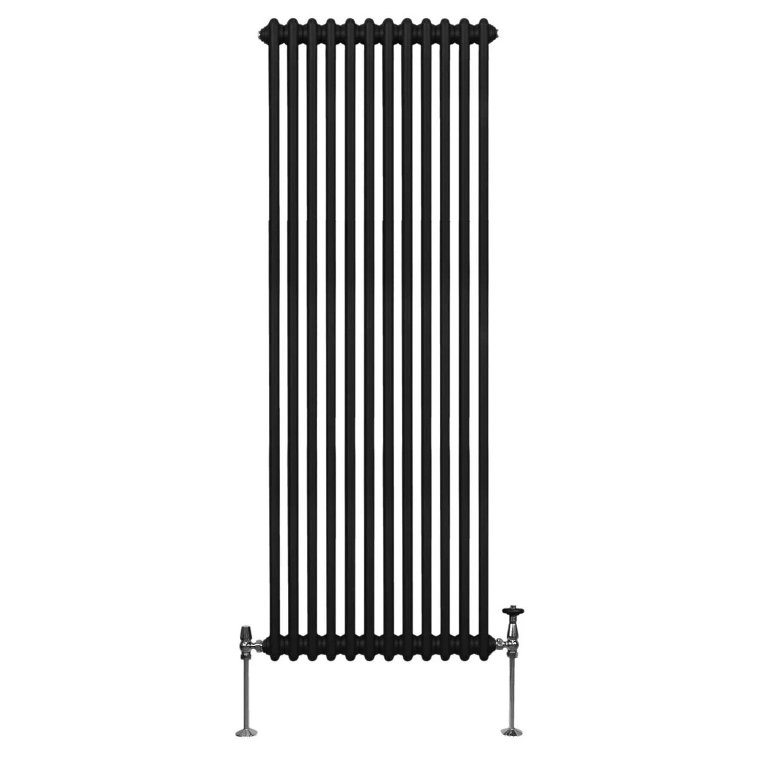 Monstershop Traditioneller 2 Spalten Heizkörper 1800 x 562 mm Schwarz
