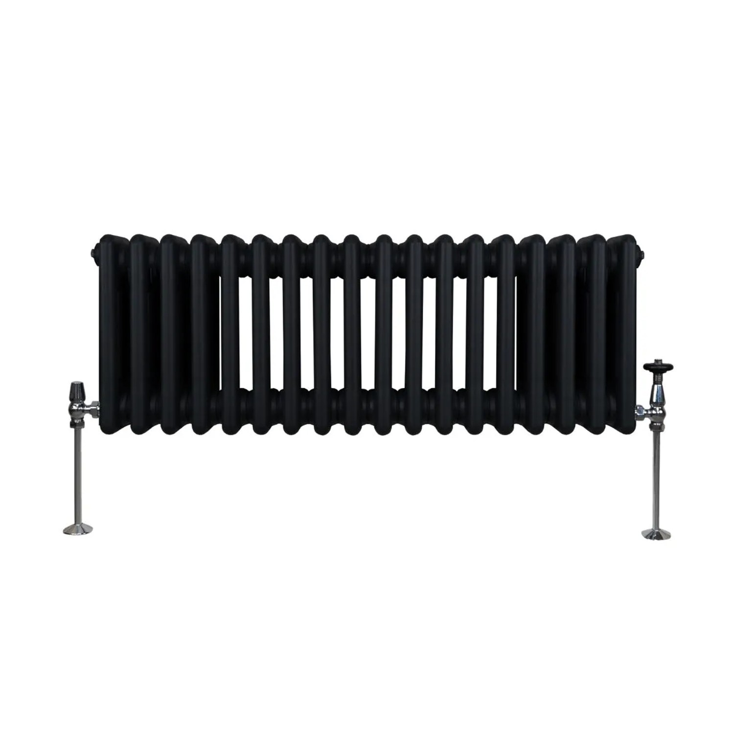 Monstershop Traditioneller 3 Spalten Heizkörper 300 x 832 mm Schwarz