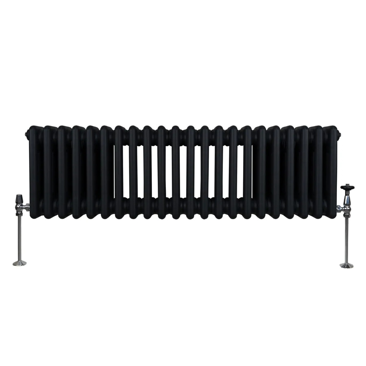 Monstershop Traditioneller 3 Spalten Heizkörper 300 x 1012 mm Schwarz