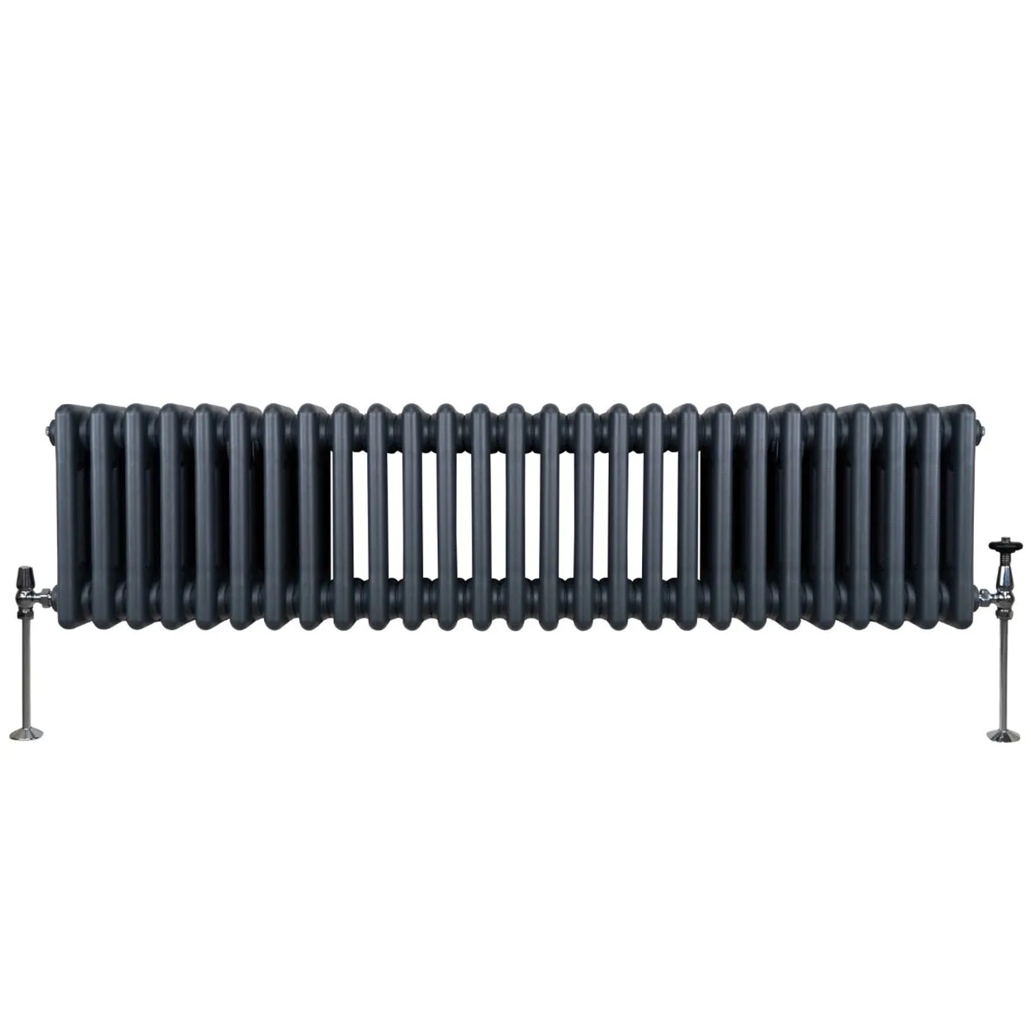 Monstershop Traditioneller 3 Spalten Heizkörper 300 x 1192 mm Anthrazitgrau
