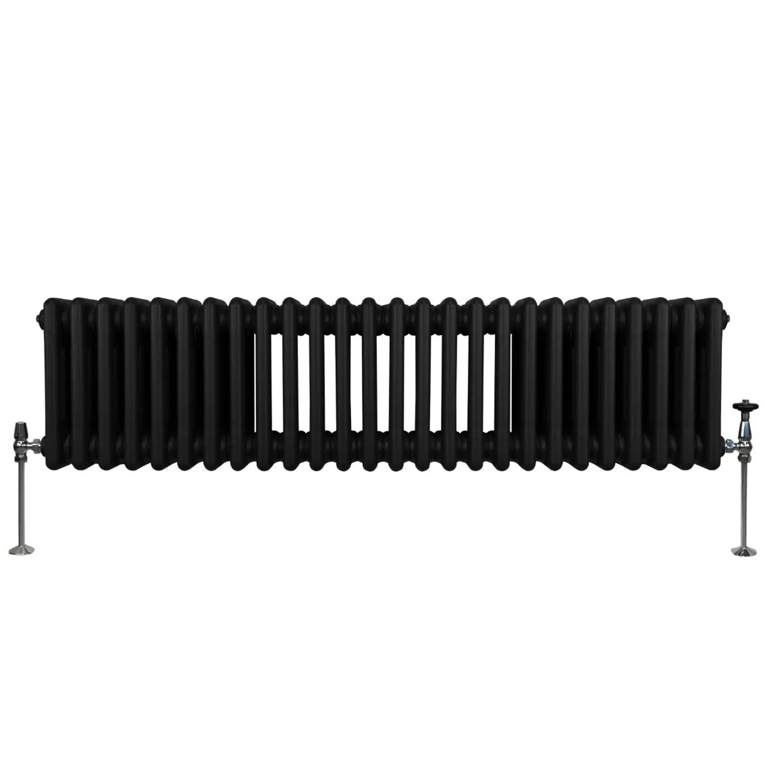 Monstershop Traditioneller 3 Spalten Heizkörper 300 x 1192 mm Schwarz