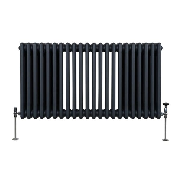 Monstershop Traditioneller 3 Spalten Heizkörper 600 x 1012 mm Anthrazitgrau