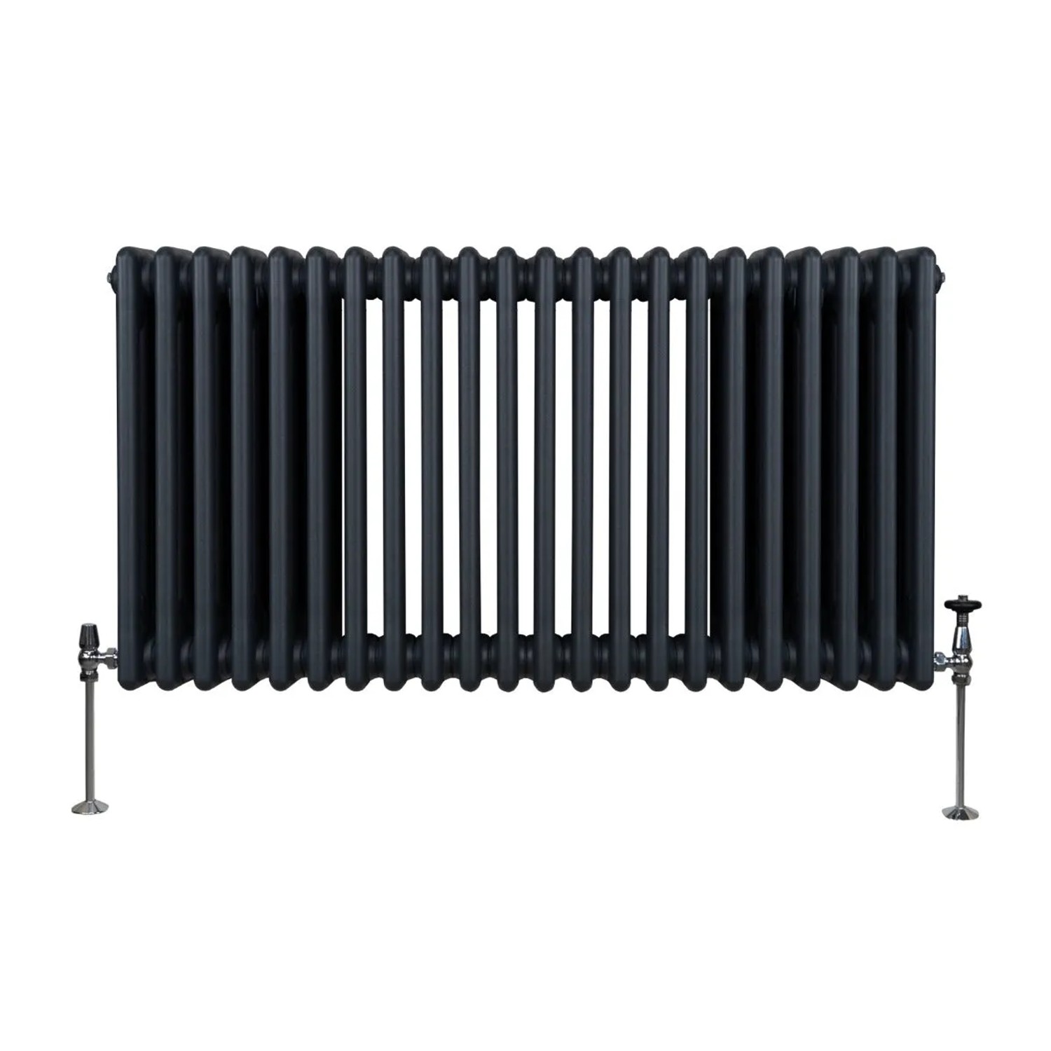 Monstershop Traditioneller 3 Spalten Heizkörper 600 x 1012 mm Anthrazitgrau