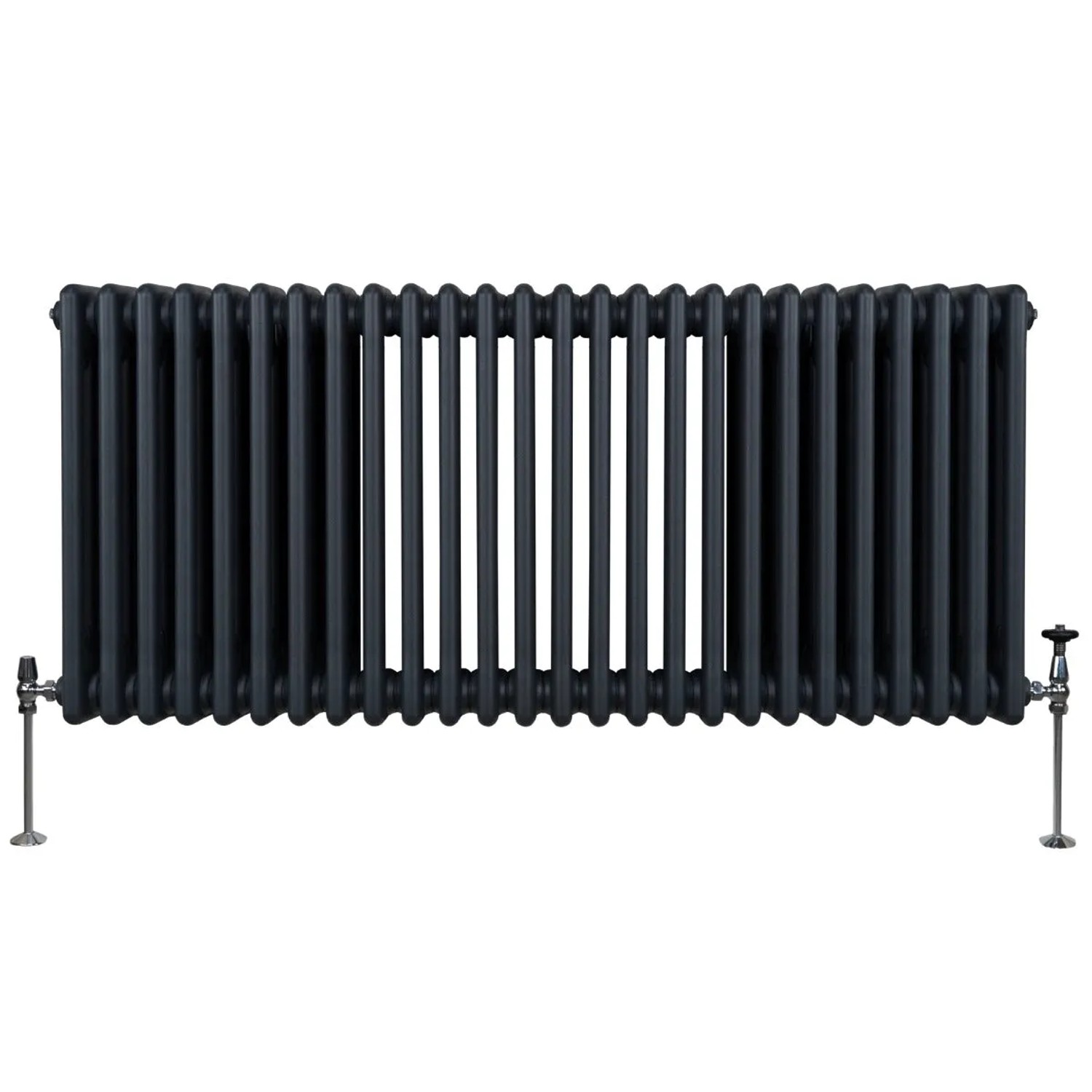 Monstershop Traditioneller 3 Spalten Heizkörper 600 x 1192 mm Anthrazitgrau