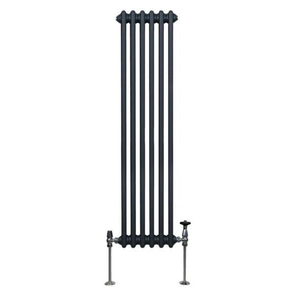 Monstershop Traditioneller 3 Spalten Heizkörper 1500 x 292 mm Anthrazitgrau