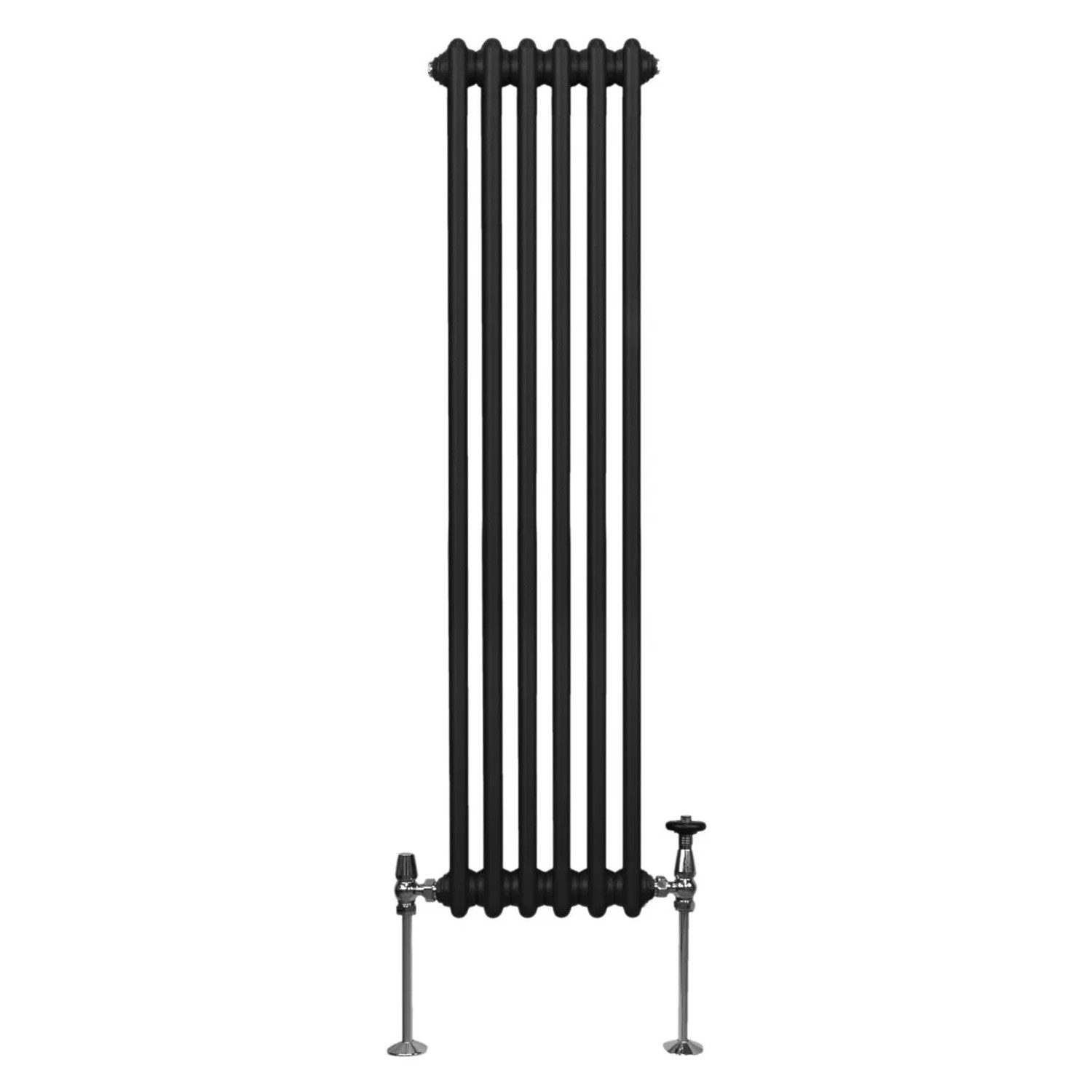 Monstershop Traditioneller 3 Spalten Heizkörper 1500 x 292 mm Schwarz