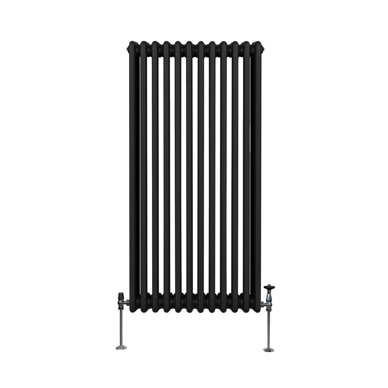 Monstershop Traditioneller 3 Spalten Heizkörper 1500 x 562 mm Schwarz