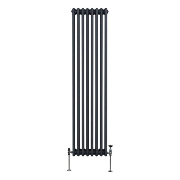 Monstershop Traditioneller 3 Spalten Heizkörper 1800 x 382 mm Anthrazitgrau