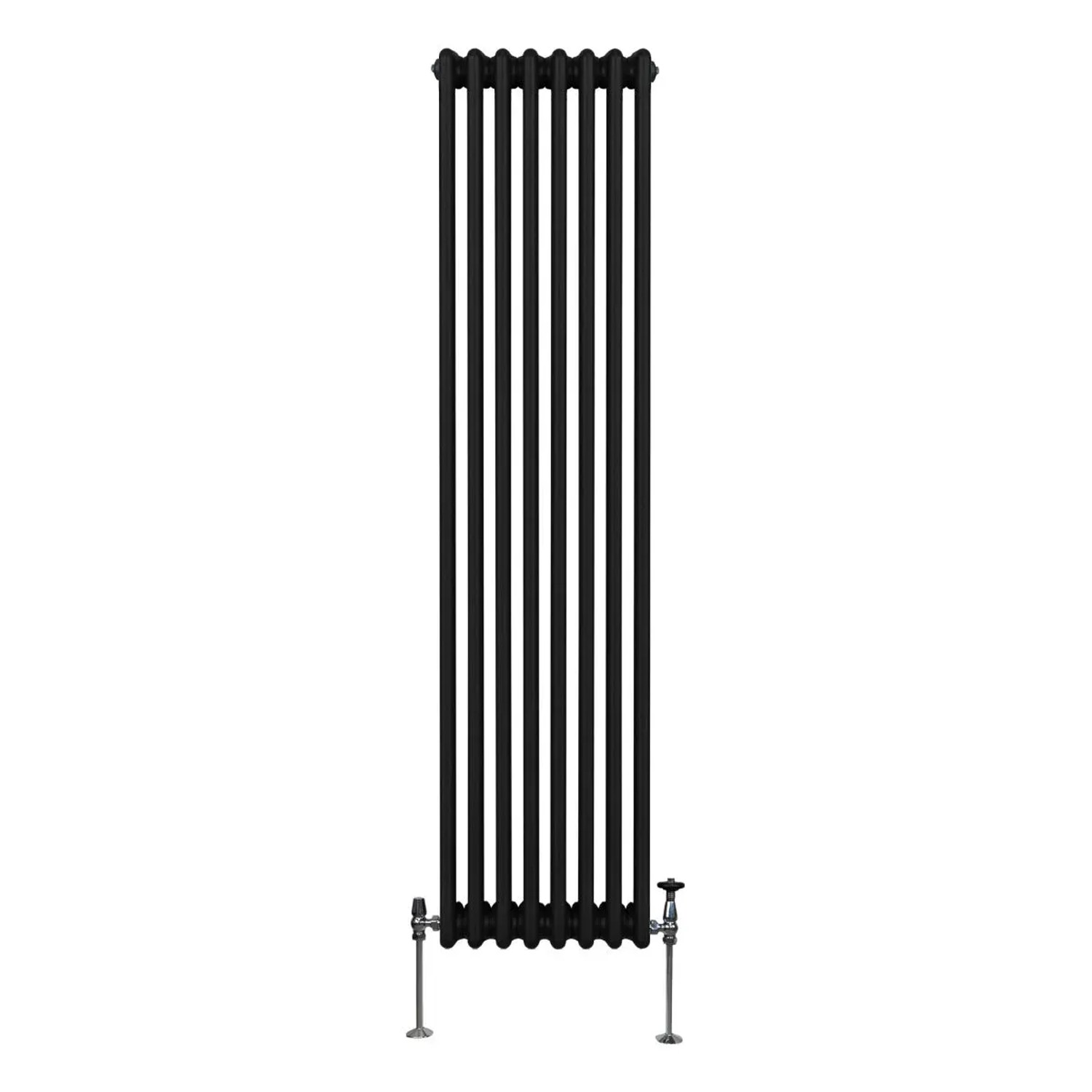 Monstershop Traditioneller 3 Spalten Heizkörper 1800 x 382 mm Schwarz