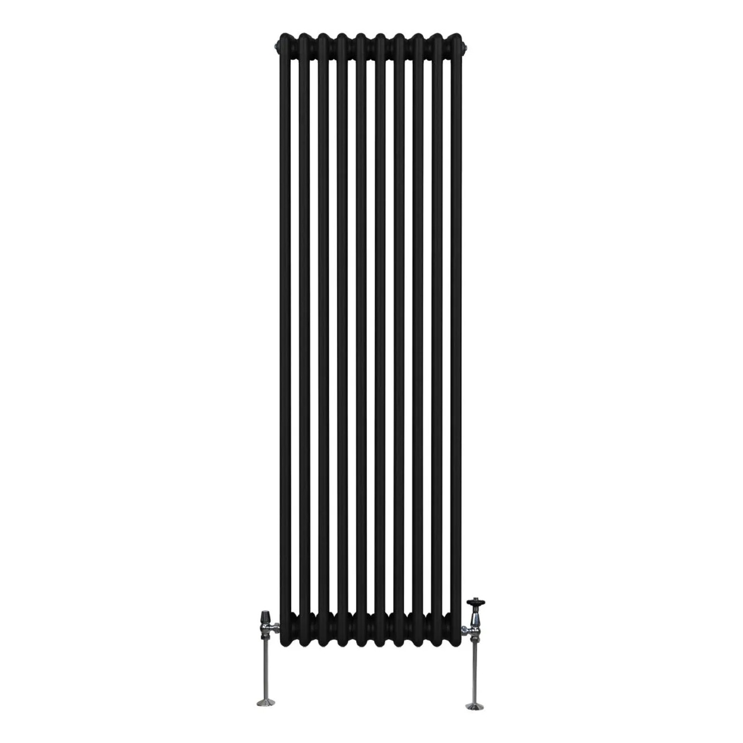 Monstershop Traditioneller 3 Spalten Heizkörper 1800 x 472 mm Schwarz