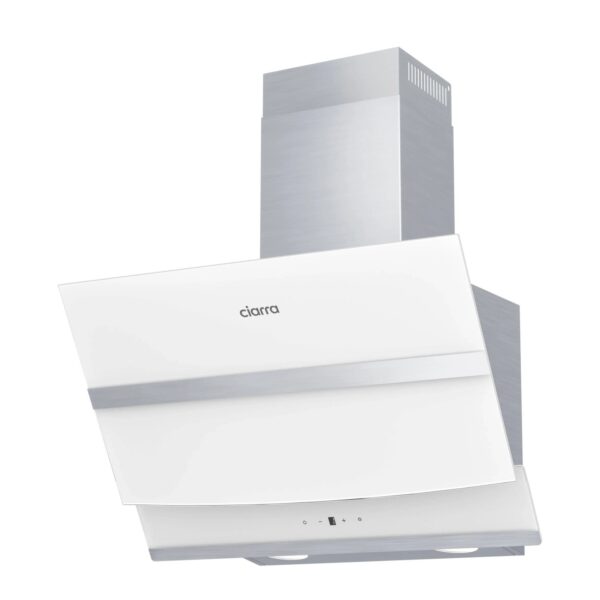 CIARRA Kopffreihaube 60 cm 650 m³/h A+++ Dunstabzugshaube WIFI-APP Touch Control Weiß CA6736NW