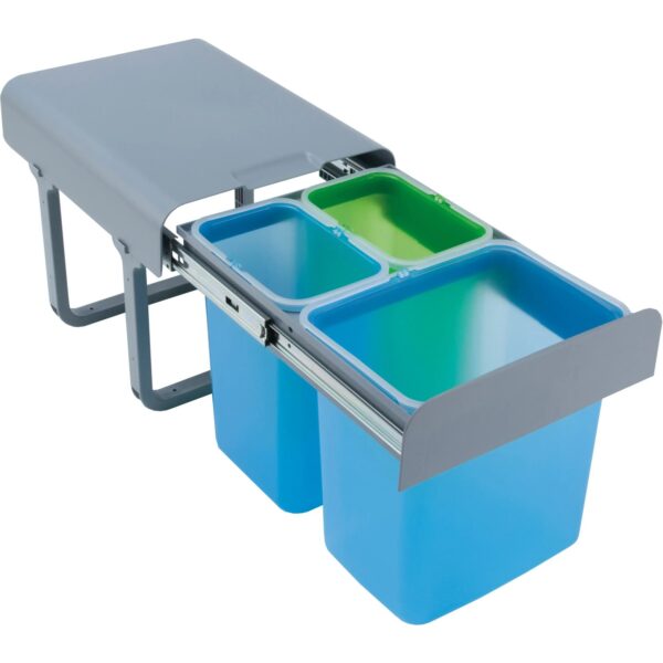 Pyramis Einbau-Mülleimer Color mit 3-fach Trennung Pyramis Einbau-Mülleimer Color mit 3-fach Trennung