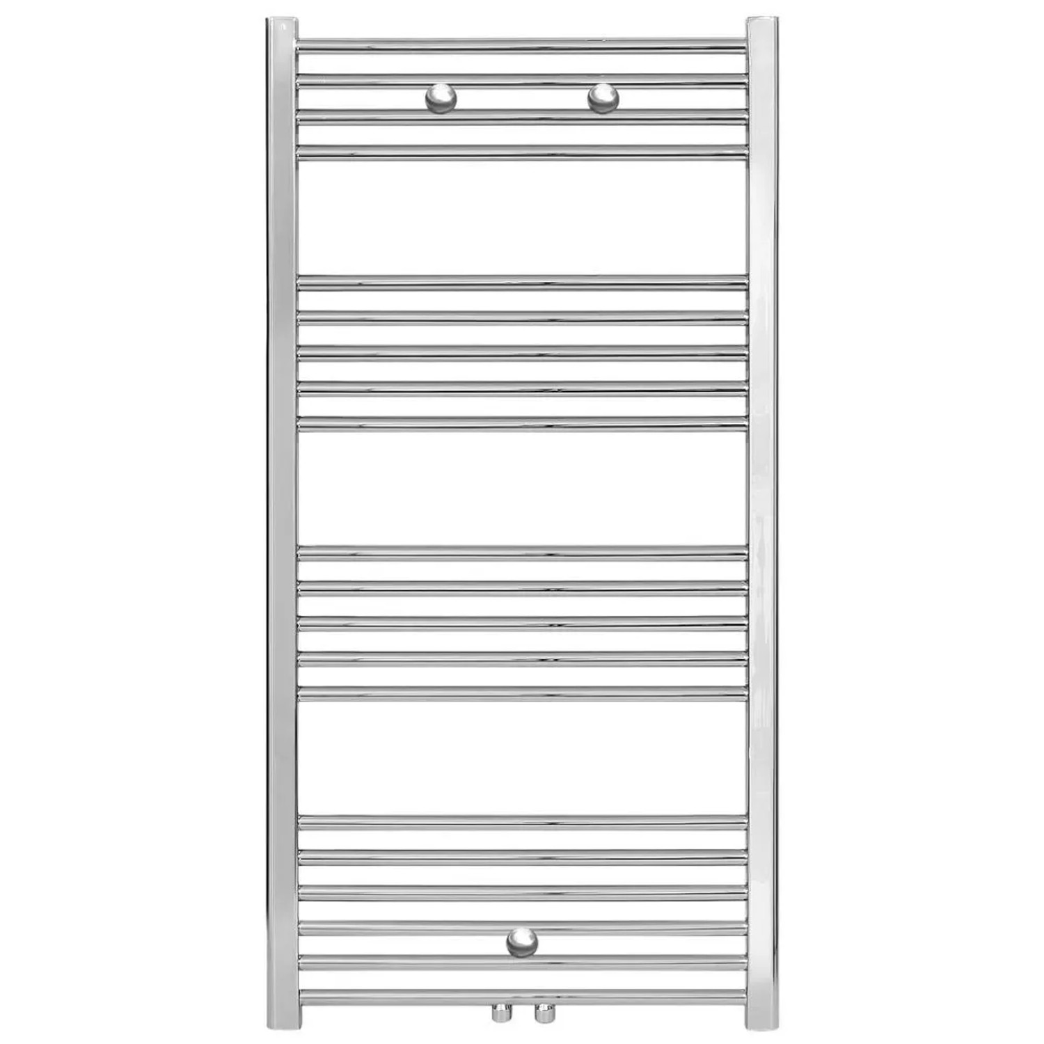 Belrad Badheizkörper Mittelanschluss Chrom 1200 x 500 HxB 376W