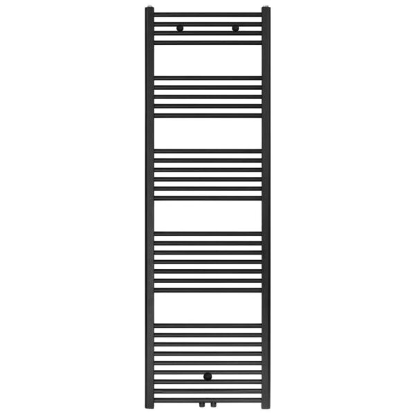Belrad Badheizkörper Mittelanschluss Schwarz Matt Gebürstet 1800 x 600 HxB 944W
