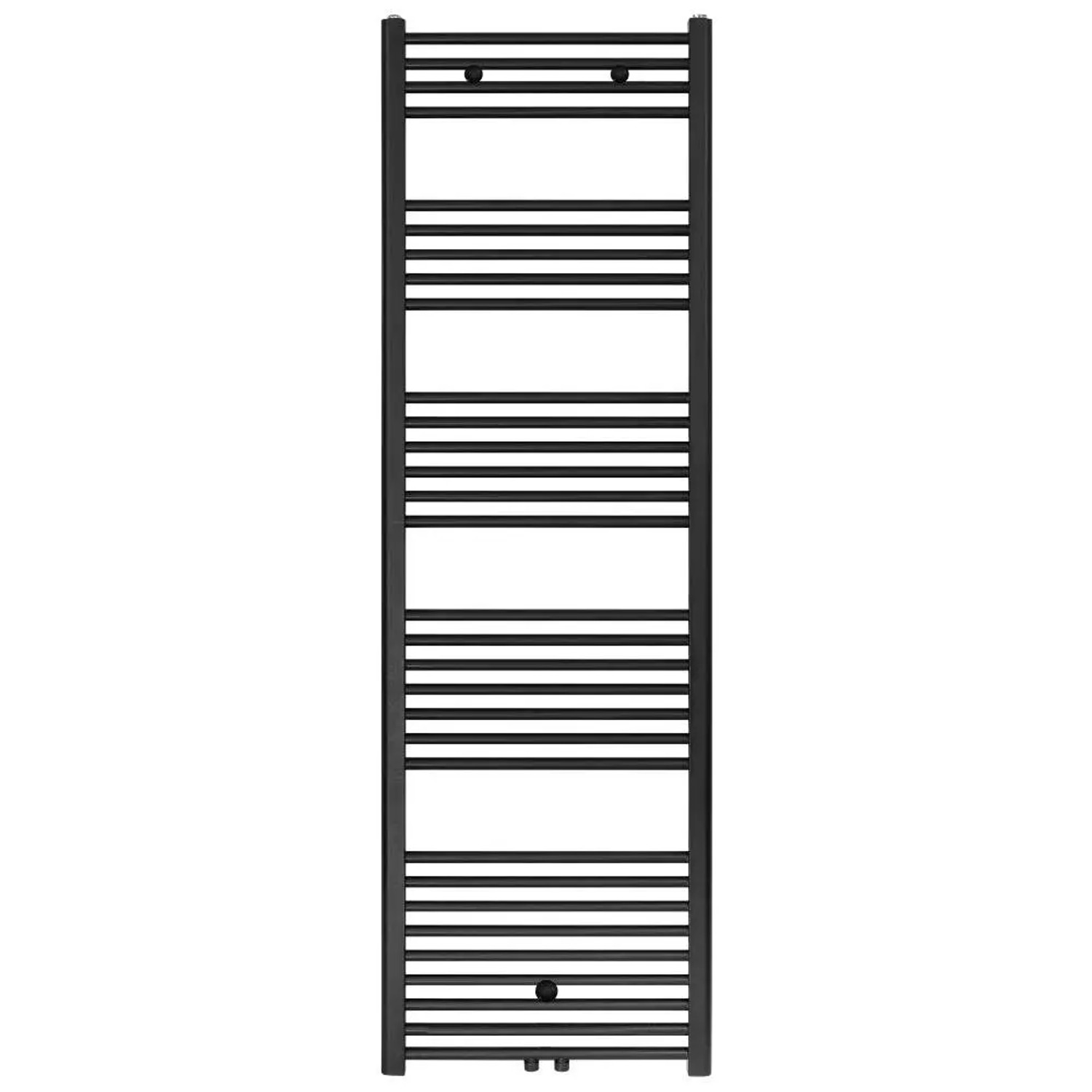 Belrad Badheizkörper Mittelanschluss Schwarz Matt Gebürstet 1800 x 600 HxB 944W