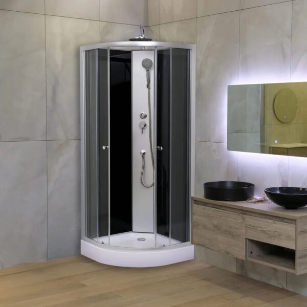 Aloni Komplettdusche Fertigdusche Duschkabine Komplettkabine Eckdusche 80x80cm