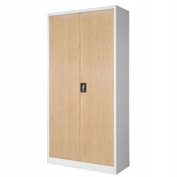 Jan Nowak Aktenschrank Metallschrank JAN H 195x90x40 cm mit 3-Punkt-Verriegelung