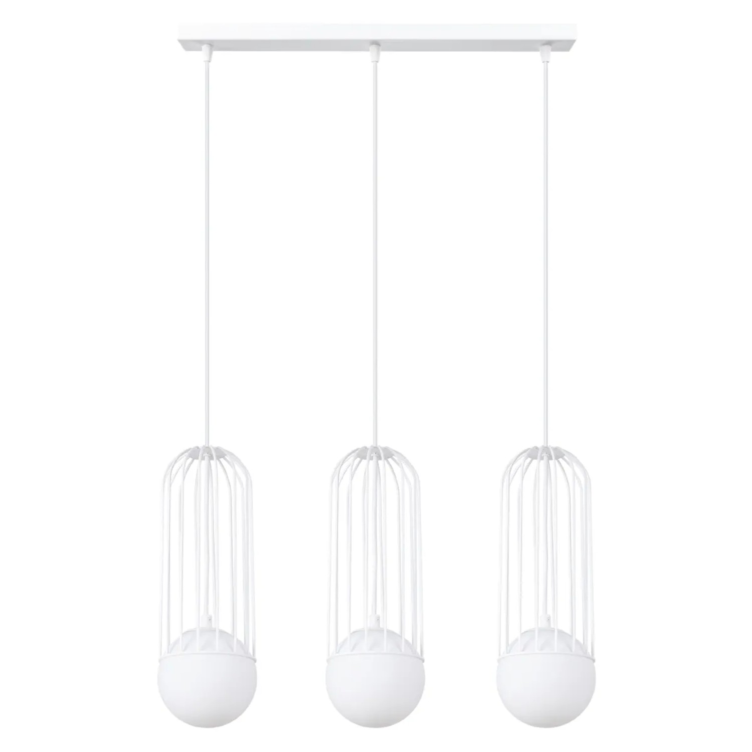 Sollux Lighting Pendelleuchte Brina 3L Weiß