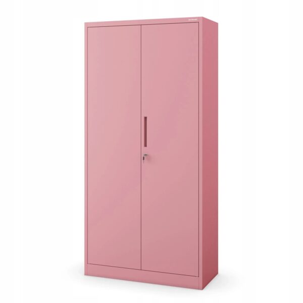 Jan Nowak Abschließbarer Mehrzweckschrank Dawid 185 x 90 x 45 cm Fresh Style Rosa