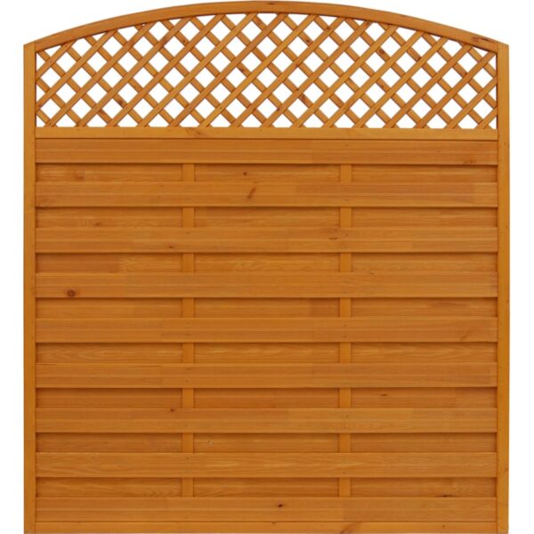 Sichtschutzzaun Element Bordeaux Pinienfarben 180/195 cm x 180 cm