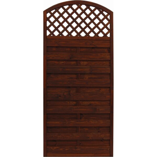 Sichtschutzzaun Element Bordeaux Braun 180/195 cm x 90 cm