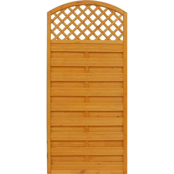 Sichtschutzzaun Element Bordeaux Pinienfarben 180/195 cm x 90 cm