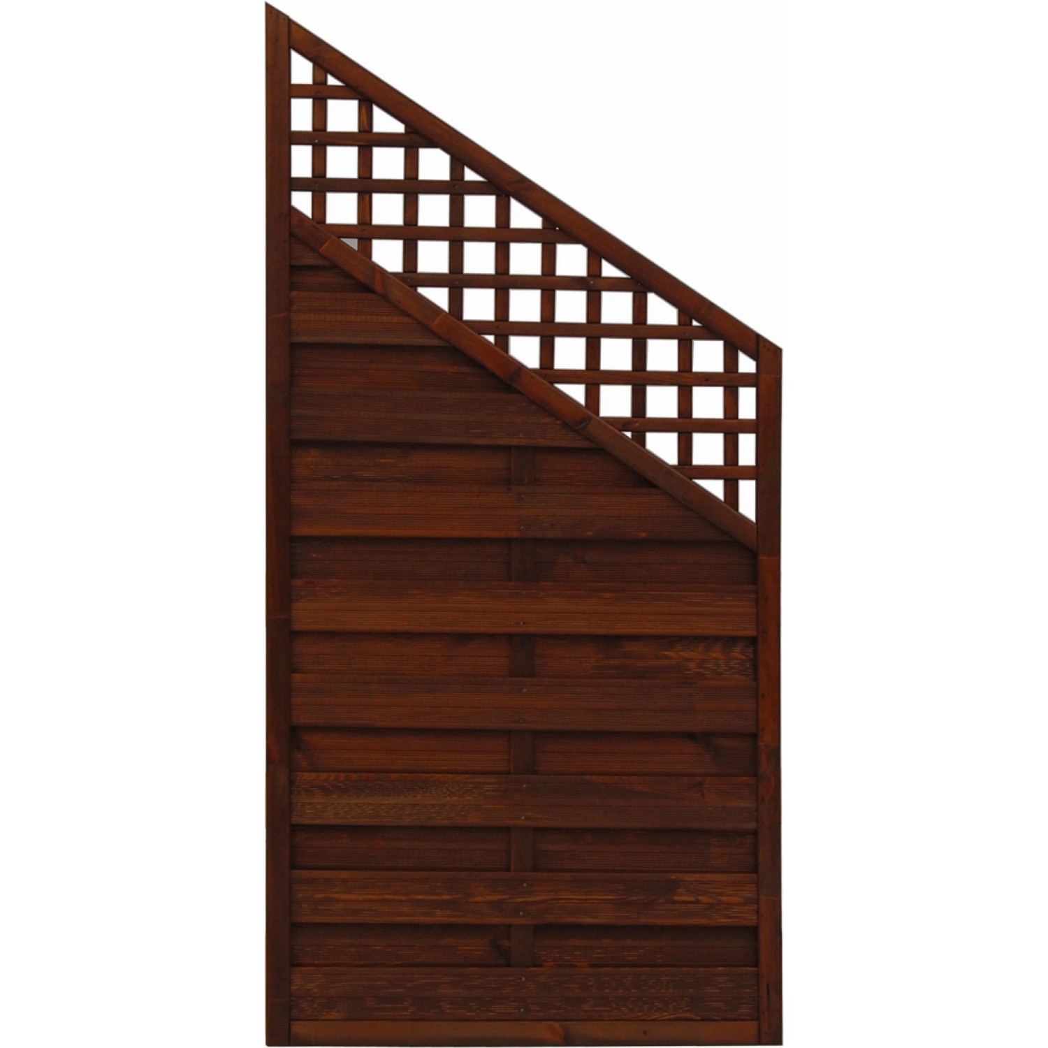 Sichtschutzzaun Element Bordeaux Braun 180x120 cm x 90 cm