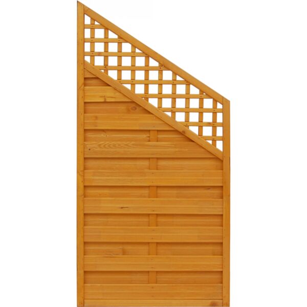 Sichtschutzzaun Element Bordeaux Pinienfarben 180x120 cm x 90 cm